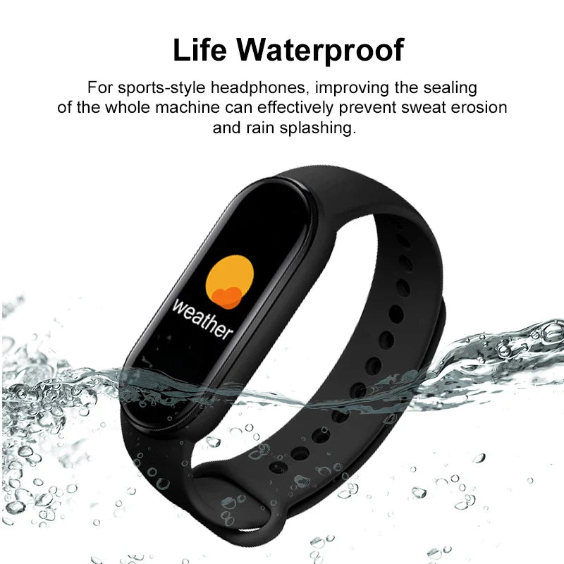 NNEOBA Smart Fitness Bracelet Watch Black